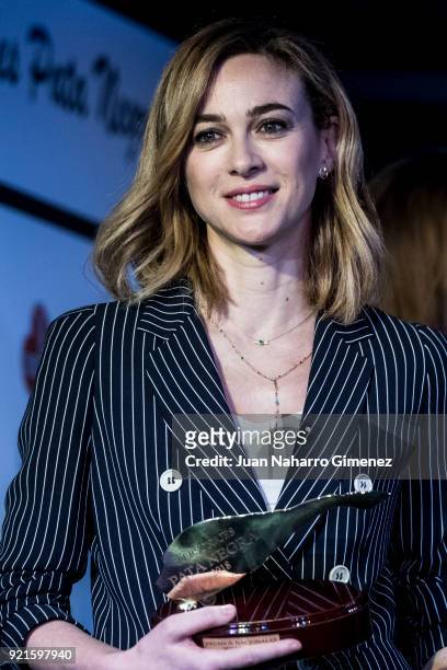 Spanish actress Marta Hazas attends 'Pata Negra' awards 2018 at Corral de la Moreria restaurant on February 20, 2018 in Madrid, Spain.