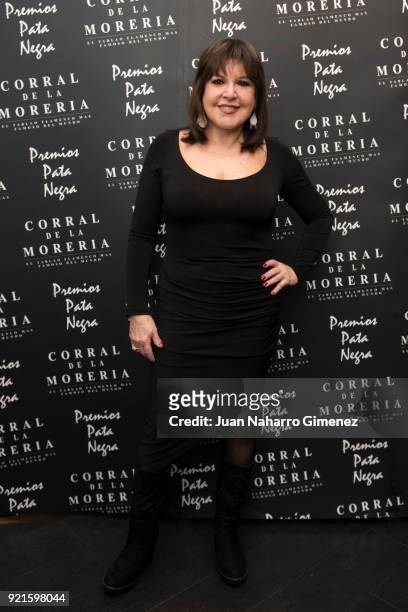 Spanish actress Lolse Leon attends 'Pata Negra' awards 2018 at Corral de la Moreria restaurant on February 20, 2018 in Madrid, Spain.