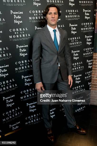 David de Mora attends 'Pata Negra' awards 2018 at Corral de la Moreria restaurant on February 20, 2018 in Madrid, Spain.