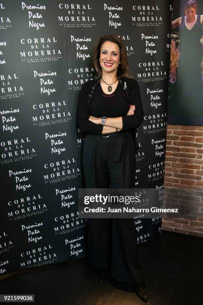 Silvia Jato attends 'Pata Negra' awards 2018 at Corral de la Moreria restaurant on February 20, 2018 in Madrid, Spain.