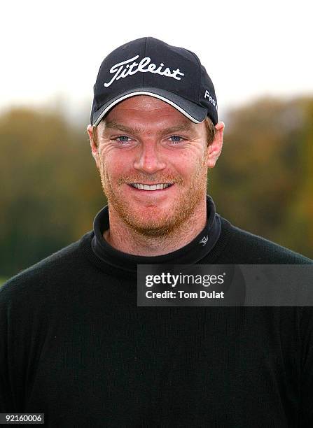 Craig Shave of Whetstone poses during the Srixon PGA Playoff at The Little Aston Golf Club on October 21, 2009 in Sutton Coldfield, England.