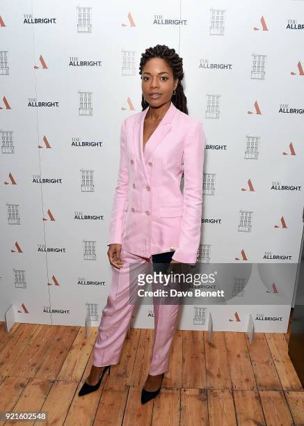 Naomie Harris attends the first female-only members' club in the UK for working women - The AllBright - that opens its doors to celebrities,...