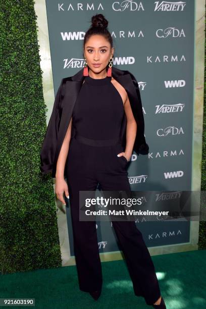 Shay Mitchell attends the Runway To Red Carpet, hosted by Council of Fashion Designers of America, Variety and WWD at Chateau Marmont on February 20,...