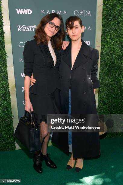 Host Committee members Elizabeth Stewart and Karla Welch attend the Runway To Red Carpet, hosted by Council of Fashion Designers of America, Variety...