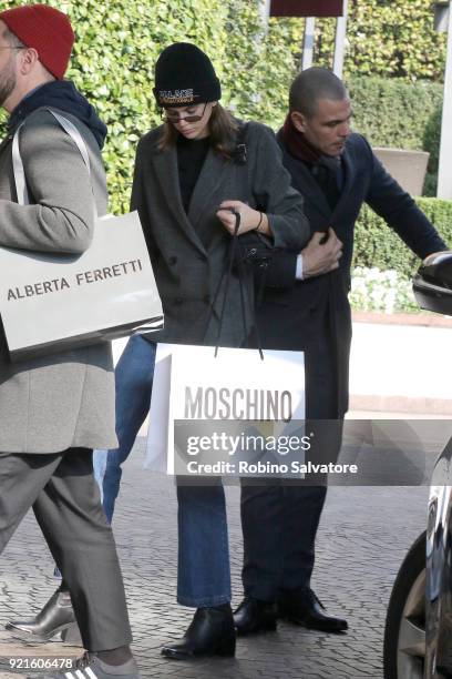 Kaia Gerber is seen during Milan Fashion Week Fall/Winter 2018/19 on February 20, 2018 in Milan, Italy.