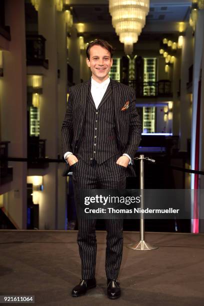 Leonard Scheicher attends the 'The Silent Revolution' premiere during the 68th Berlinale International Film Festival Berlin at Friedrichstadtpalast...