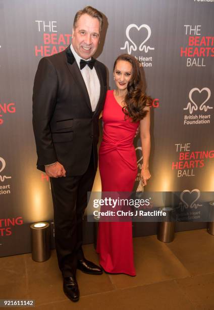 David Seamen and his wife Frankie attends the British Heart Foundation's 'The Beating Hearts Ball' at The Guildhall on February 20, 2018 in London,...