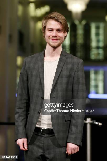 Tom Gramenz attends the 'The Silent Revolution' premiere during the 68th Berlinale International Film Festival Berlin at Friedrichstadtpalast on...