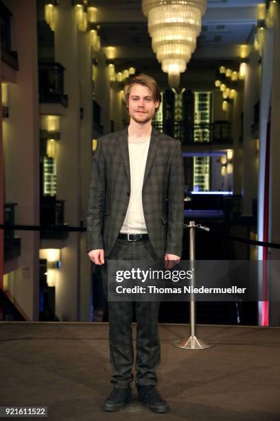 Tom Gramenz attends the 'The Silent Revolution' premiere during the 68th Berlinale International Film Festival Berlin at Friedrichstadtpalast on...