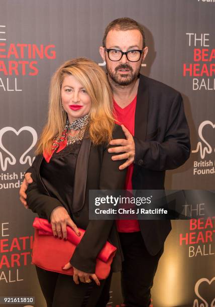 Judge Jules and his wife attends the British Heart Foundation's 'The Beating Hearts Ball' at The Guildhall on February 20, 2018 in London, England.