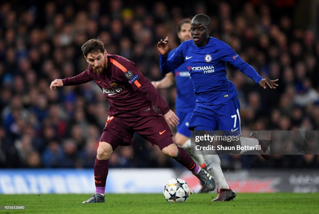 Chelsea FC v FC Barcelona - UEFA Champions League Round of 16: First Leg