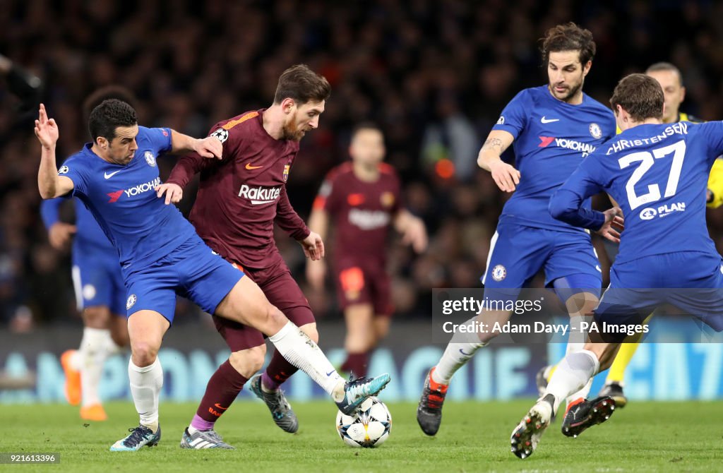 Chelsea v Barcelona - UEFA Champions League - Round of Sixteen - First Leg - Stamford Bridge