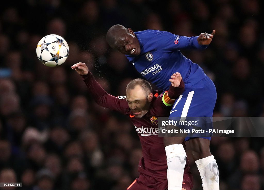 Chelsea v Barcelona - UEFA Champions League - Round of Sixteen - First Leg - Stamford Bridge