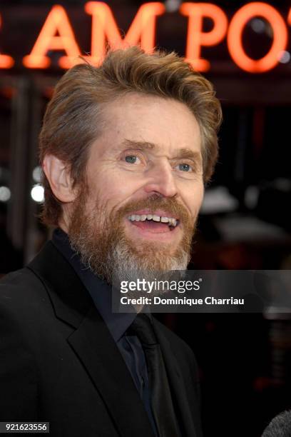 Honorary Golden Bear Winner Willem Dafoe attends the Hommage Willem Dafoe - Honorary Golden Bear award ceremony and 'The Hunter' screening during the...