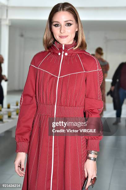 Olivia Palermo attending the Preen by Thornton Bregazzi Ready to Wear Fall/Winter 2018-2019 fashion show during London Fashion Week February 2018 on...