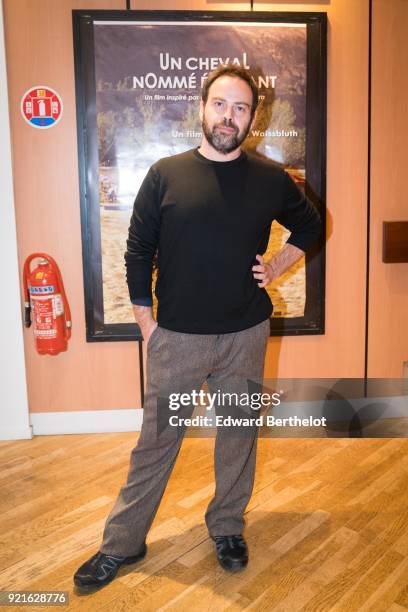 Andres Waissbluth, Chilean film director, is seen during the Un caballo llamado Elefante - Un Cheval Nomme Elephant : Photocall At Cinema Les 7...