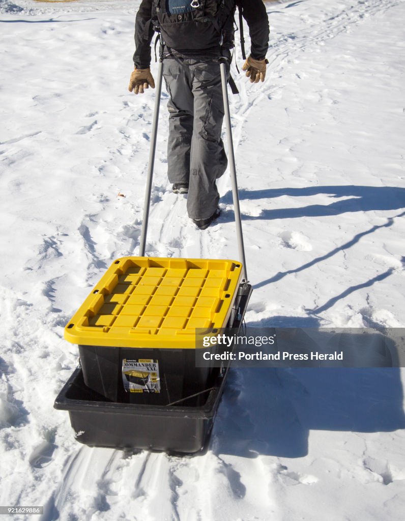 Winter camping sleds