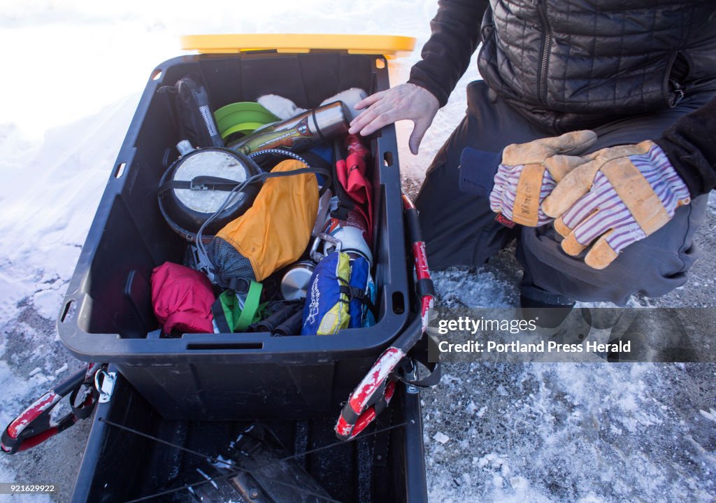 Winter camping sleds