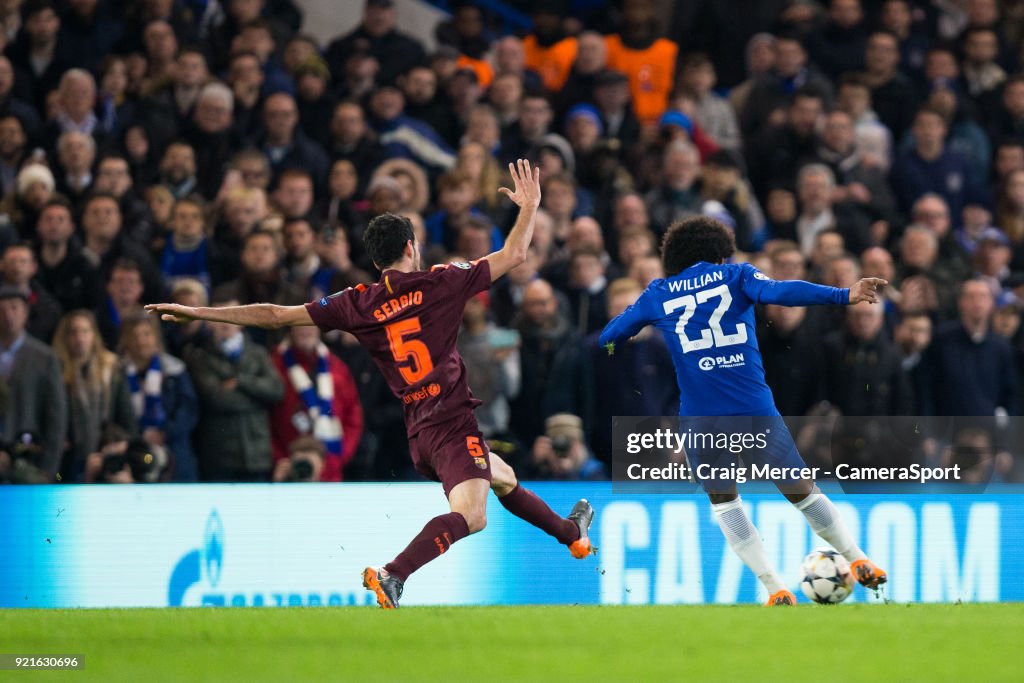 Chelsea FC v FC Barcelona - UEFA Champions League Round of 16: First Leg