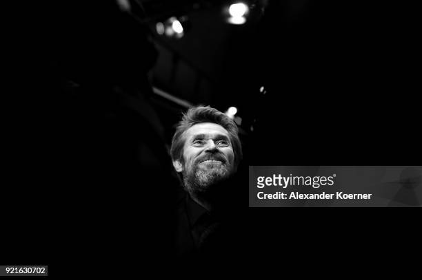Honorary Golden Bear Winner Willem Dafoe attends the Hommage Willem Dafoe - Honorary Golden Bear award ceremony and 'The Hunter' screening during the...