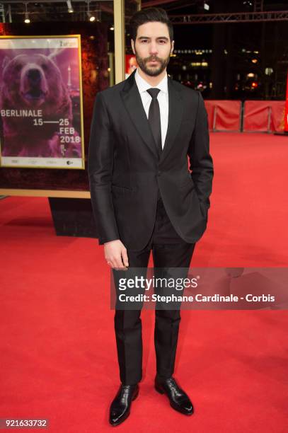Tahar Rahim attends the 'The Looming Tower' premiere during the 68th Berlinale International Film Festival Berlin at Zoo Palast on February 20, 2018...