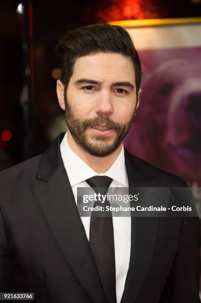 Tahar Rahim attends the 'The Looming Tower' premiere during the 68th Berlinale International Film Festival Berlin at Zoo Palast on February 20, 2018...