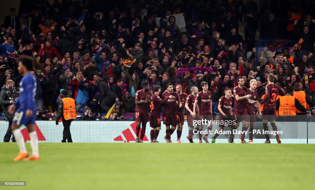 Chelsea v Barcelona - UEFA Champions League - Round of Sixteen - First Leg - Stamford Bridge