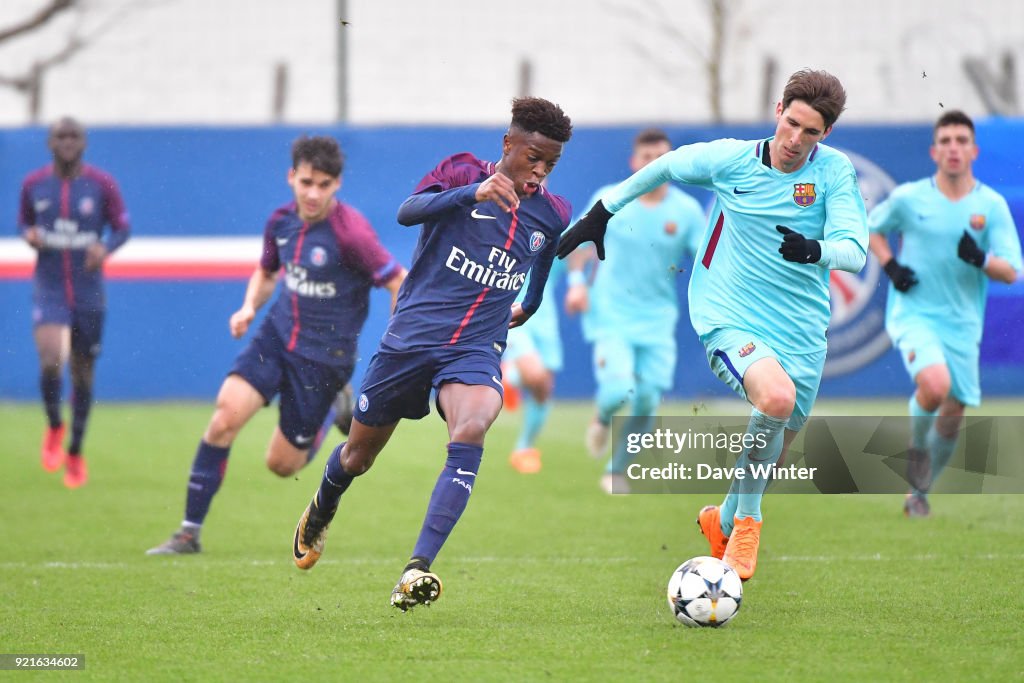 Paris Saint-Germain v FC Barcelona - Youth League U19