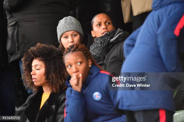 Marie Laure Delie of the PSG women's team during the UEFA Youth League match between Paris Saint Germain and FC Barcelona, on February 20, 2018 in...