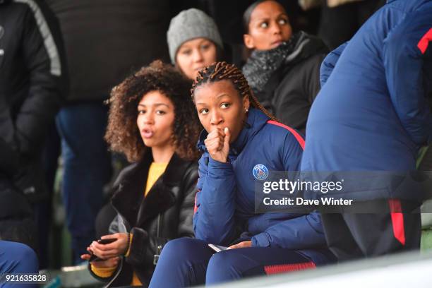 Grace Geyoro of the PSG women's team during the UEFA Youth League match between Paris Saint Germain and FC Barcelona, on February 20, 2018 in Saint...