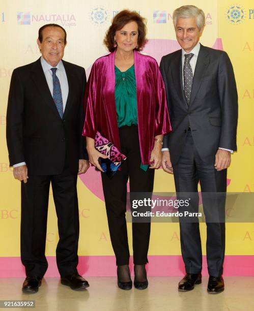 Bullfighter Curro Romero and Adolfo Suarez Illana attend the 'X Premio Taurino ABC' photocall at ABC Museum on February 20, 2018 in Madrid, Spain.