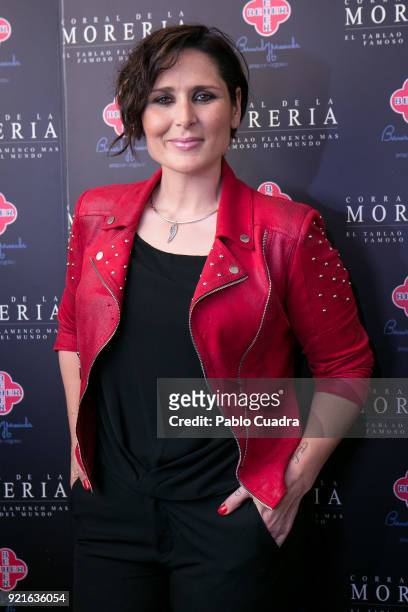 Spanish singer Rosa Lopez attends the 'Pata Negra' awards at the Corral de la Moreria club on February 20, 2018 in Madrid, Spain.