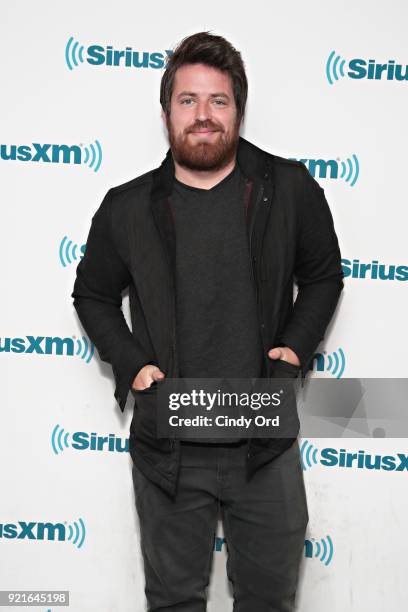 Singer Lee DeWyze visits the SiriusXM Studios on February 20, 2018 in New York City.