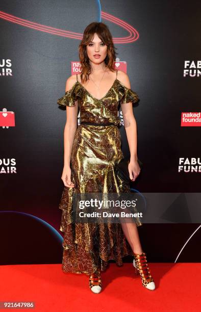 Montana Cox attends the Naked Heart Foundation's Fabulous Fund Fair at The Roundhouse on February 20, 2018 in London, England.