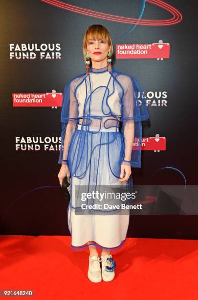 Sienna Guillory attends the Naked Heart Foundation's Fabulous Fund Fair at The Roundhouse on February 20, 2018 in London, England.