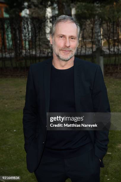 Wolfram Koch attends the Hessian Reception during the 68th Berlinale International Film Festival on February 20, 2018 in Berlin, Germany.