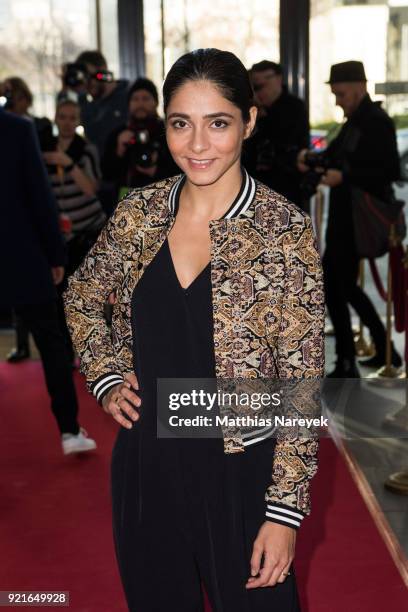 Pega Ferydoni attends the Hessian Reception during the 68th Berlinale International Film Festival on February 20, 2018 in Berlin, Germany.