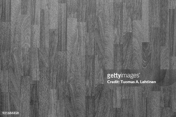 wood laminate flooring texture background in house in black and white. - wooden floor white background stock pictures, royalty-free photos & images