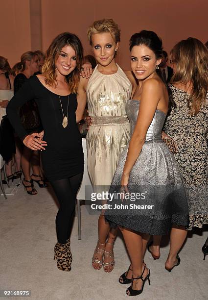 Actress Shenae Grimes, actress Katie Cassidy and actress Jenna Dewan attend the 16th Annual ELLE Women in Hollywood Tribute at the Four Seasons Hotel...