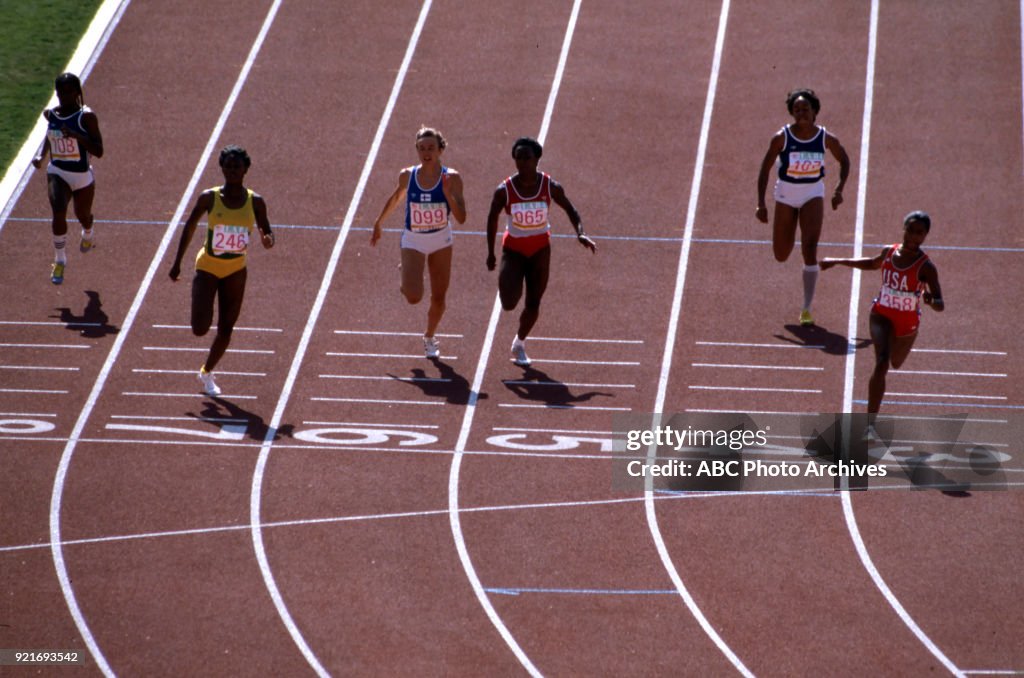 Women's Track 100 Metres Competition At The 1984 Summer Olympics
