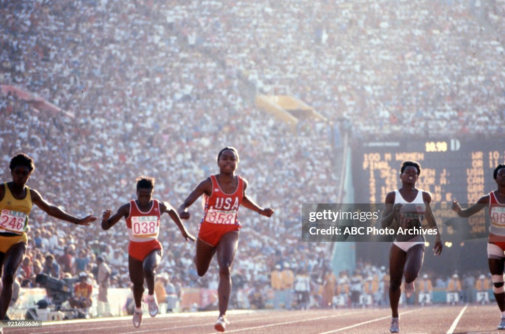 Women's Track 100 Meters Competition At The 1984 Summer Olympics