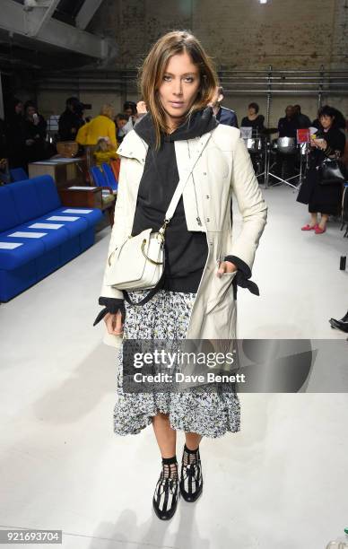 Quentin Jones attends the Isa Arfen show during London Fashion Week February 2018 at Eccleston Place on February 20, 2018 in London, England.