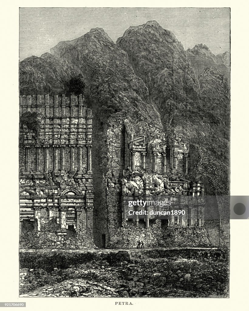 Ruins of Petra, Jordan, 19t Century
