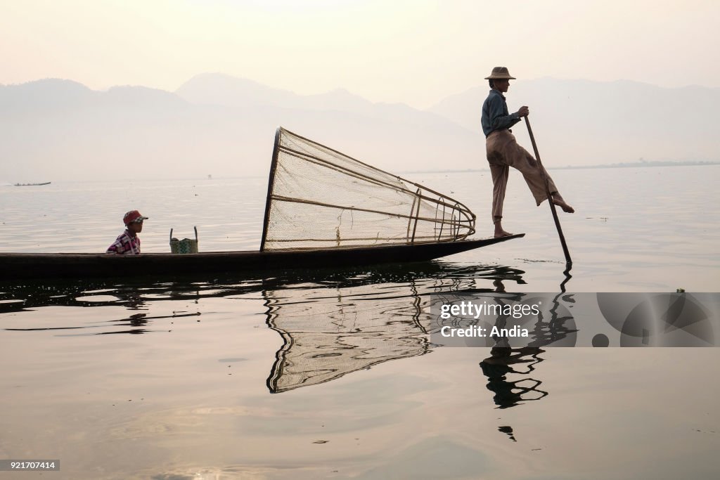 Fisherman on Inle Lake.