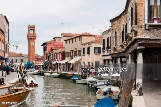 Fondamenta Daniele Manin in Murano. In the background, the Campo Santo Stefano.