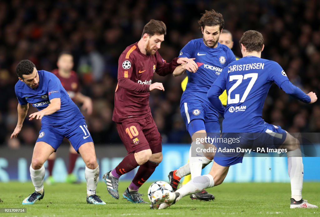 Chelsea v Barcelona - UEFA Champions League - Round of Sixteen - First Leg - Stamford Bridge