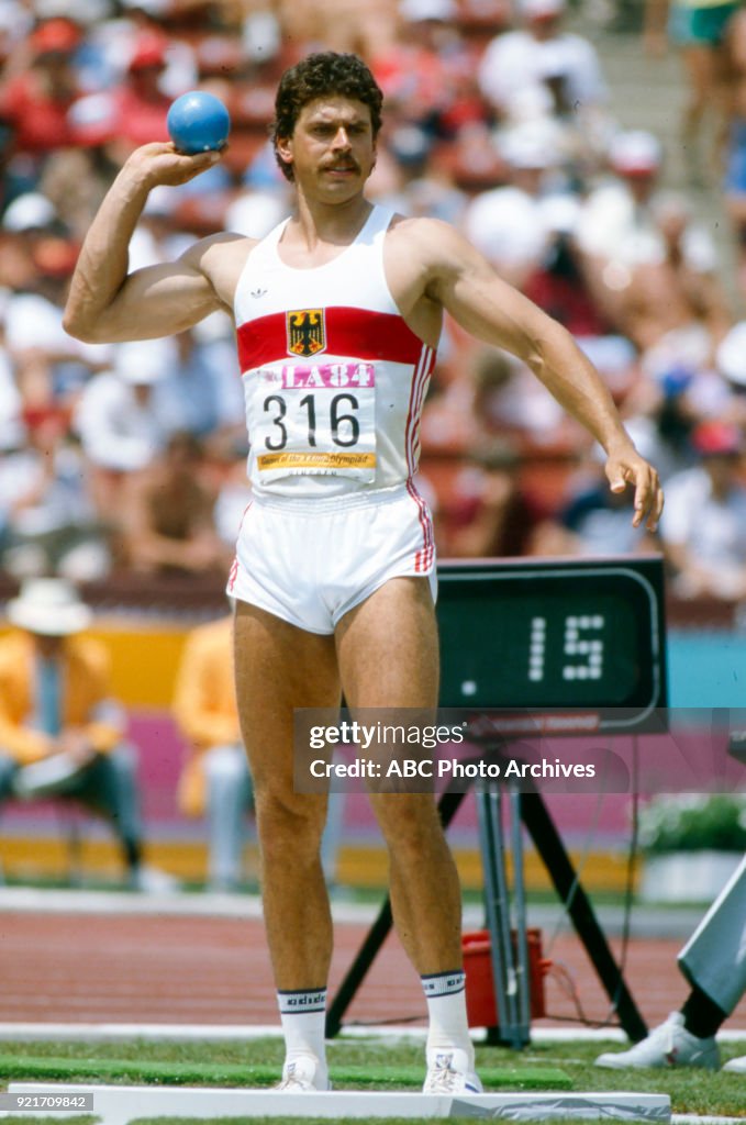 Men's Decathlon Shot Put Competition At The 1984 Summer Olympics