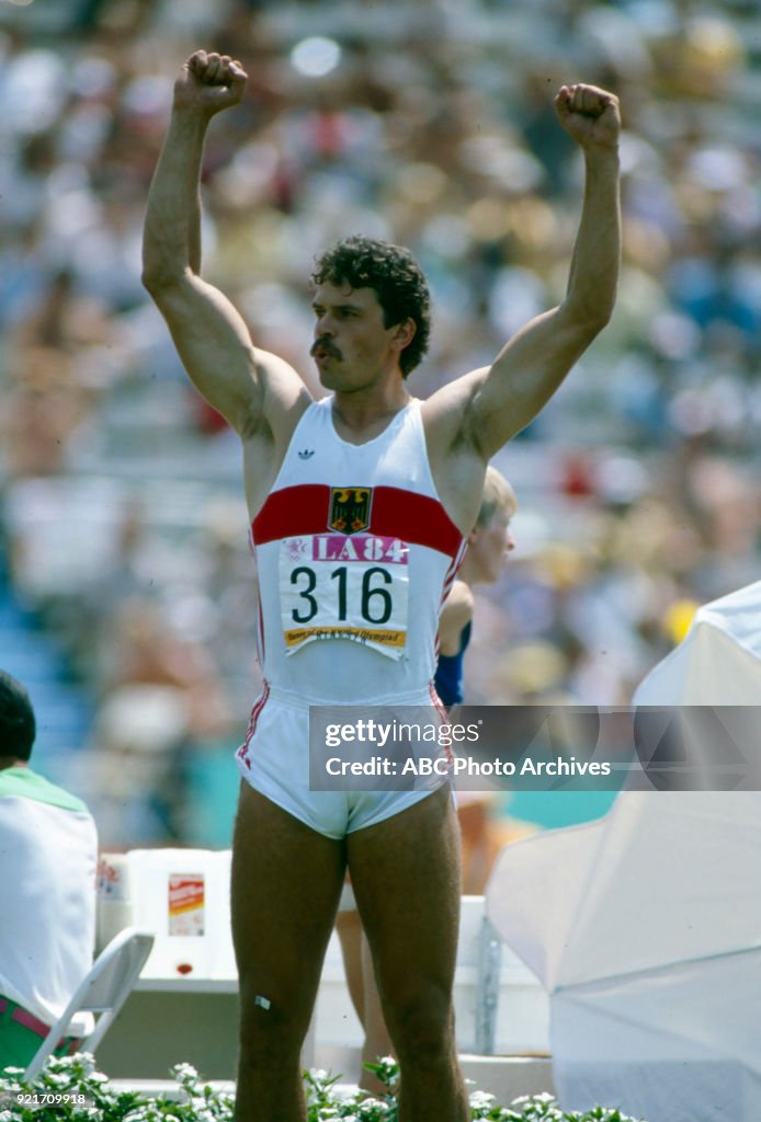 Men's Decathlon Discus Throw Competition At The 1984 Summer Olympics