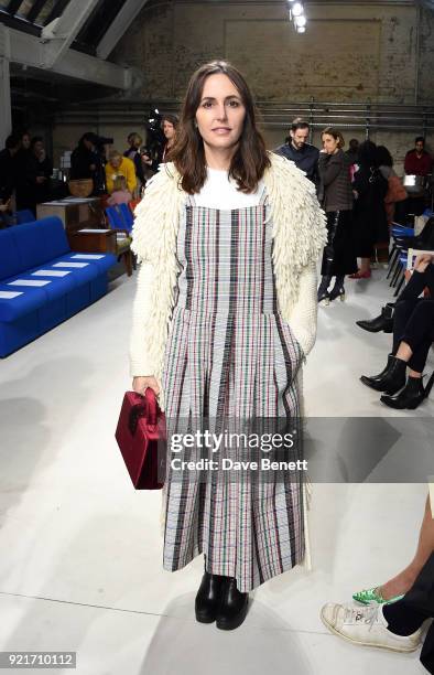 Tania Fares attends the Isa Arfen show during London Fashion Week February 2018 at Eccleston Place on February 20, 2018 in London, England.