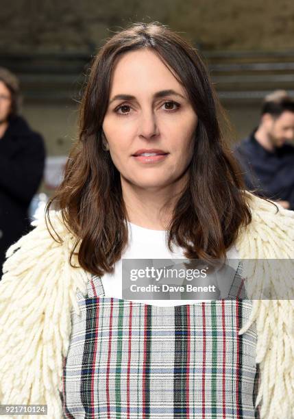 Tania Fares attends the Isa Arfen show during London Fashion Week February 2018 at Eccleston Place on February 20, 2018 in London, England.